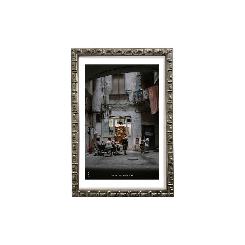 'O vascio - photographic print of Naples with an Italian handcrafted frame