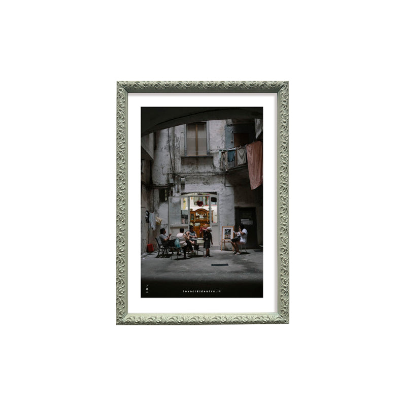 'O vascio - photographic print of Naples with an Italian handcrafted frame