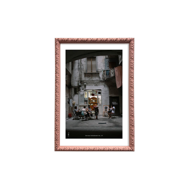 'O vascio - photographic print of Naples with an Italian handcrafted frame