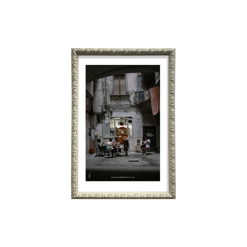 'O vascio - photographic print of Naples with an Italian handcrafted frame