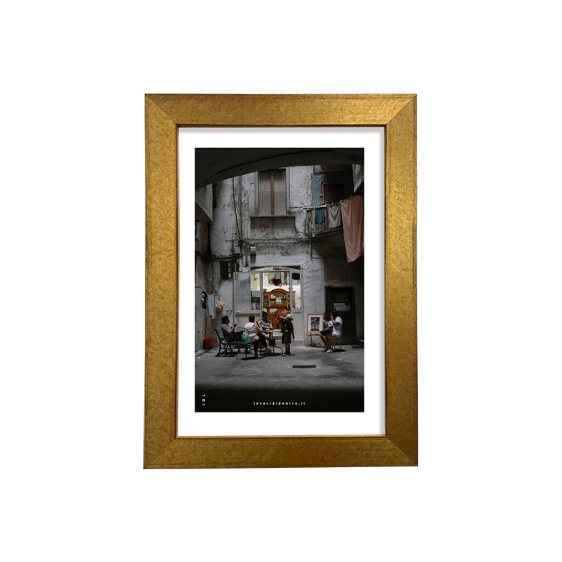 'O vascio - photographic print of Naples with an Italian handcrafted frame