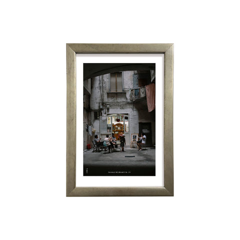 'O vascio - photographic print of Naples with an Italian handcrafted frame