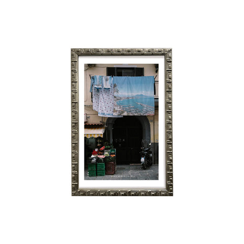 Panni spasi - photographic print of Naples with an Italian handcrafted frame