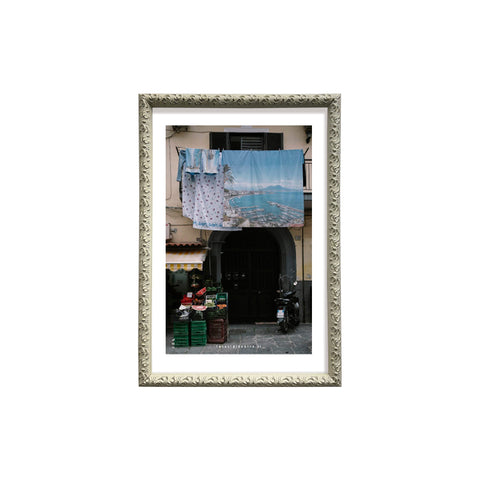 Panni spasi - photographic print of Naples with an Italian handcrafted frame