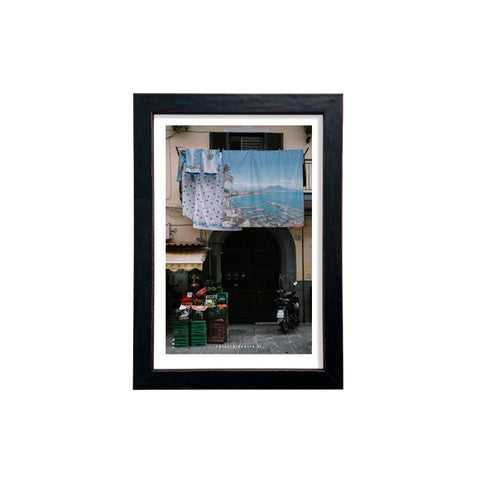 Panni spasi - photographic print of Naples with an Italian handcrafted frame