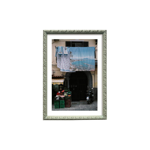 Panni spasi - photographic print of Naples with an Italian handcrafted frame